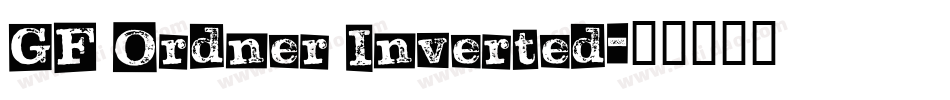GF Ordner Inverted字体转换